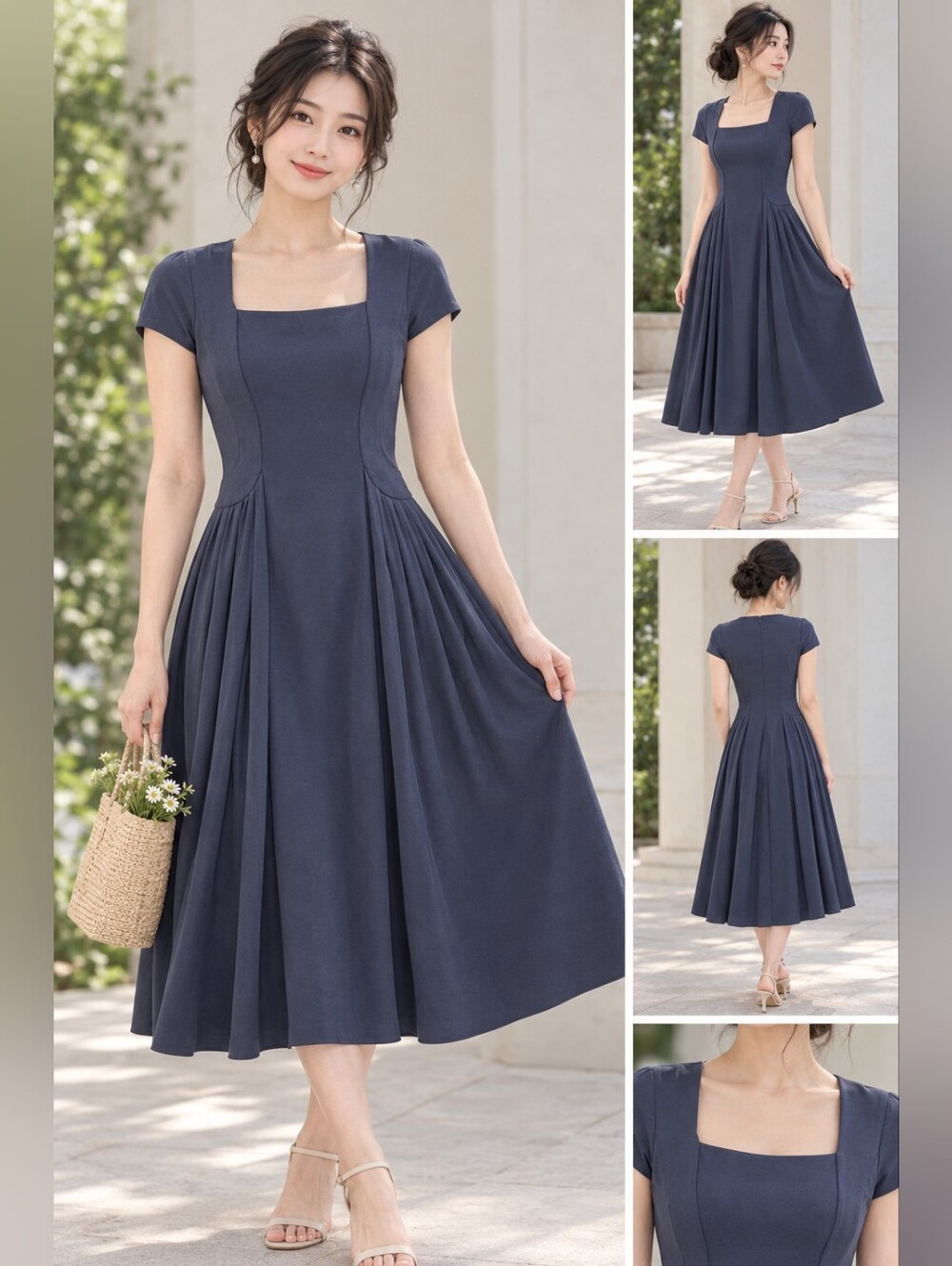 Classic A-line women dress